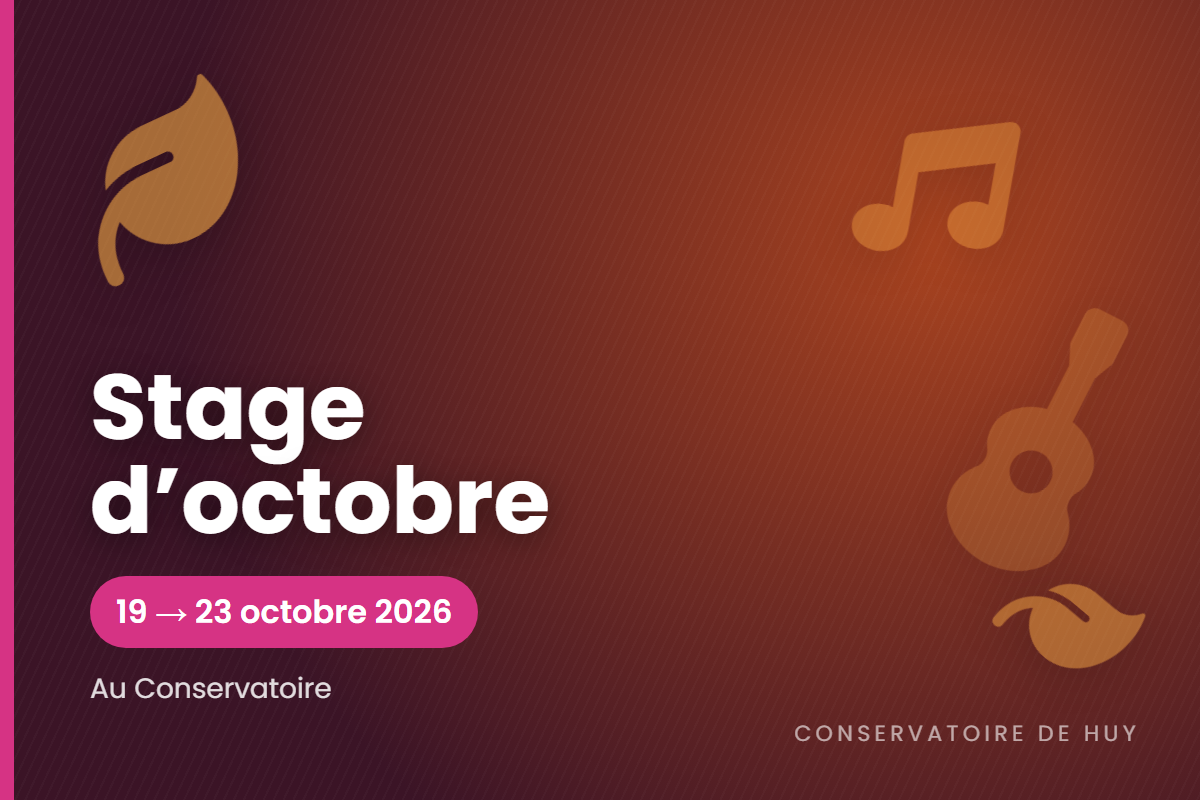 Stage d'octobre